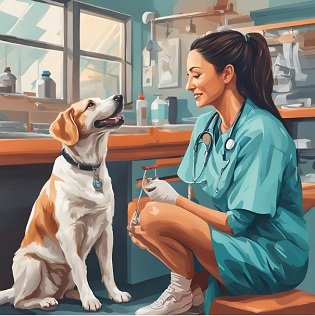 Veterinaria dando dicas